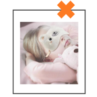 Slaapmasker Koala grijs II